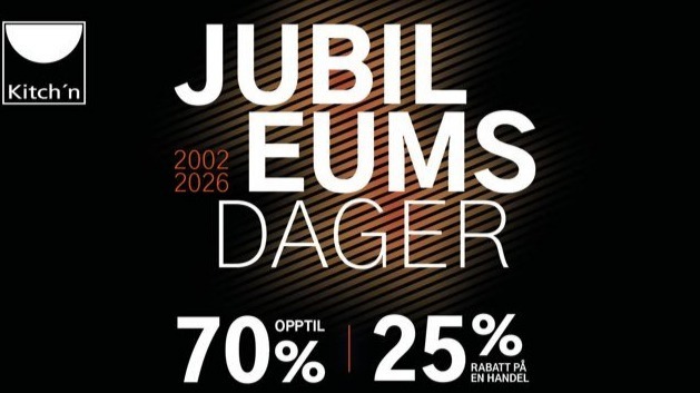 Jubileumsdager 11/6-21/6 Kitch’n